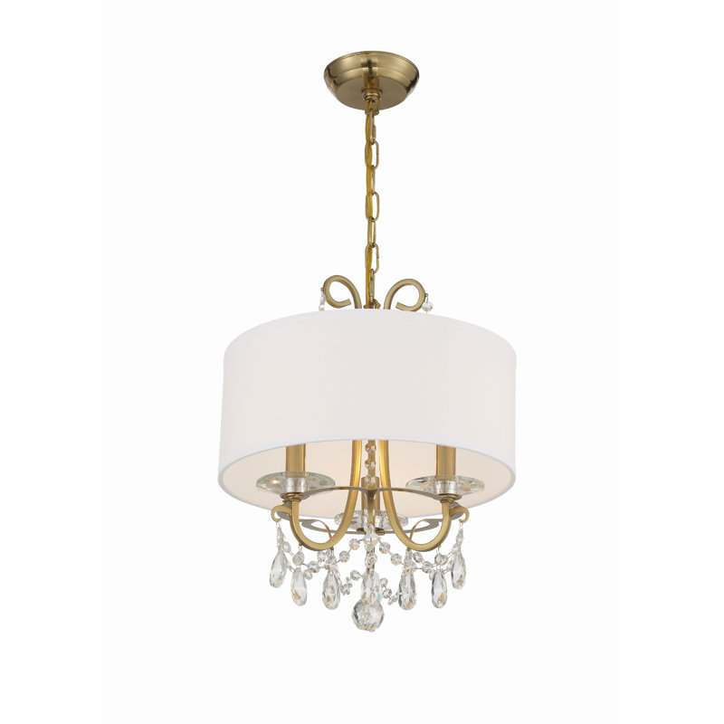 Elane 3 - Light Gold Pendant, Italian