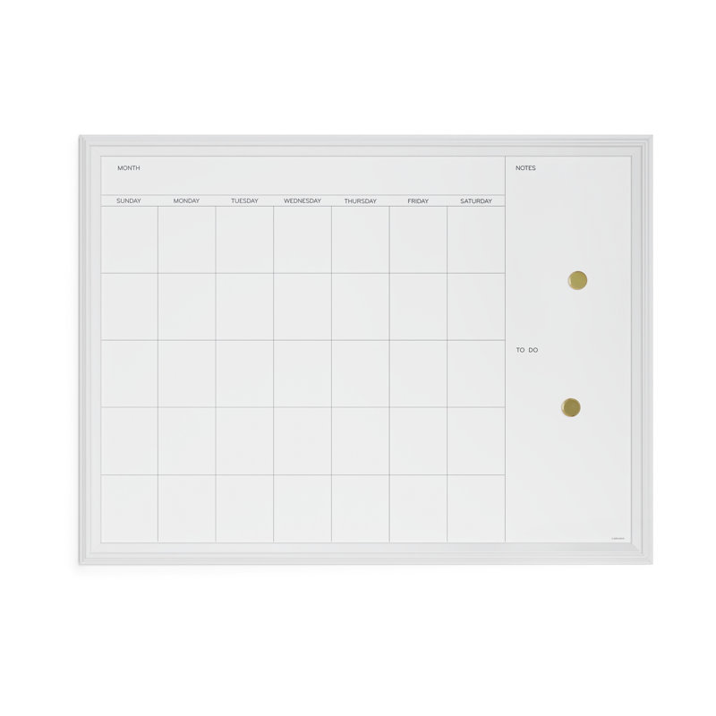 Wall Mounted Magnetic Whiteboard, 40" x 30"