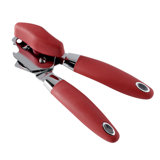 Oneida Taupe Can Opener, (Soft-Touch Knob, Polished Stainless Steel, With Bottle Cap Opener)