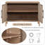 Armoire d'appoint Kimanh, armoire buffet, crédence de bureau avec deux tablettes spacieuses -2114772403