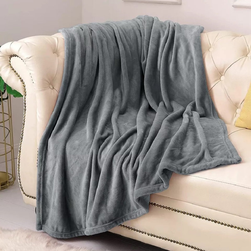 Fairmont Park Throw, Grey, 240cm W x 270cm L