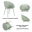Ensemble de 2 chaises de patio, chaises longues modernes avec cadre en polypropylène respirant-454479866