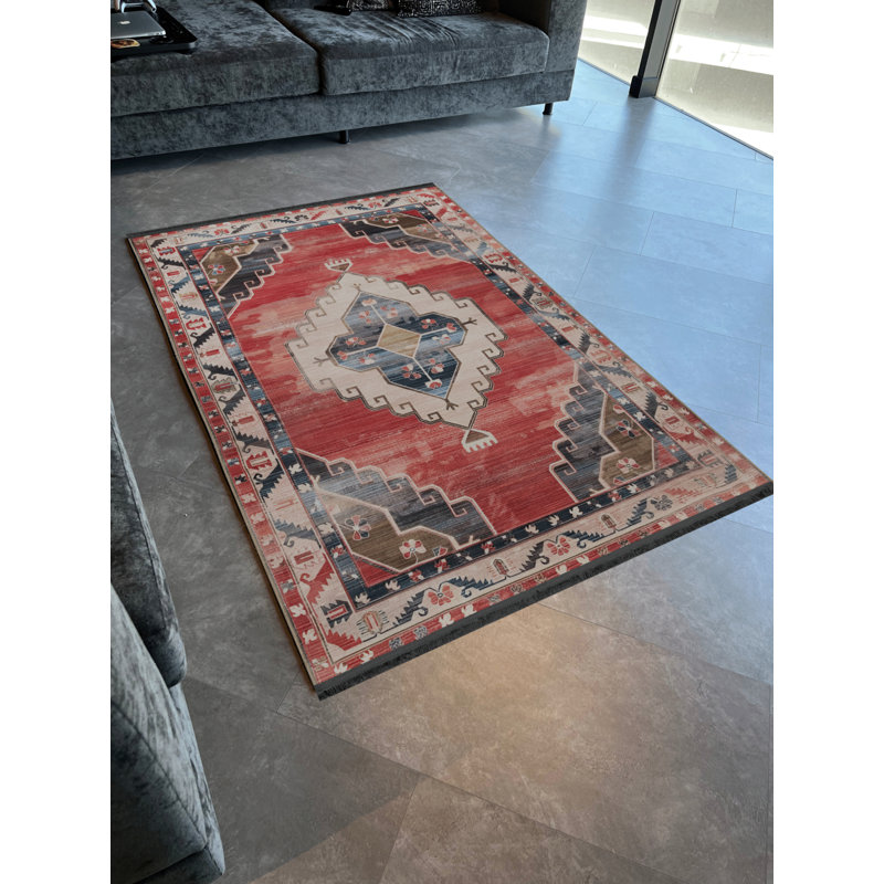 Tapis intérieur / extérieur Kresha, Rectangle 5 pi 1 po x 8 pi 6 po