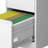 5 Drawer Metal Vertical File Cabinet On Wheels For Office Organization, Storage A4/letter/legal Size Files, White, 17.71"d*15.17"w*64.09"h, - Tilt Feature, Easy To Move Design, Mobility-1760233446