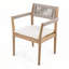 Chaises de salle à manger d'extérieur en bois d'acacia-118579987