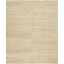 Japandi Wool Area Rug in Beige