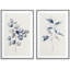 Bleu gris, aquarelle, pastel, forêt, plantes, nature sauvage, illustrations, art moderne, rustique minimal-101185917-101185920