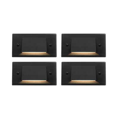 Steel Low Voltage Integrated LED Metal Step Light Pack