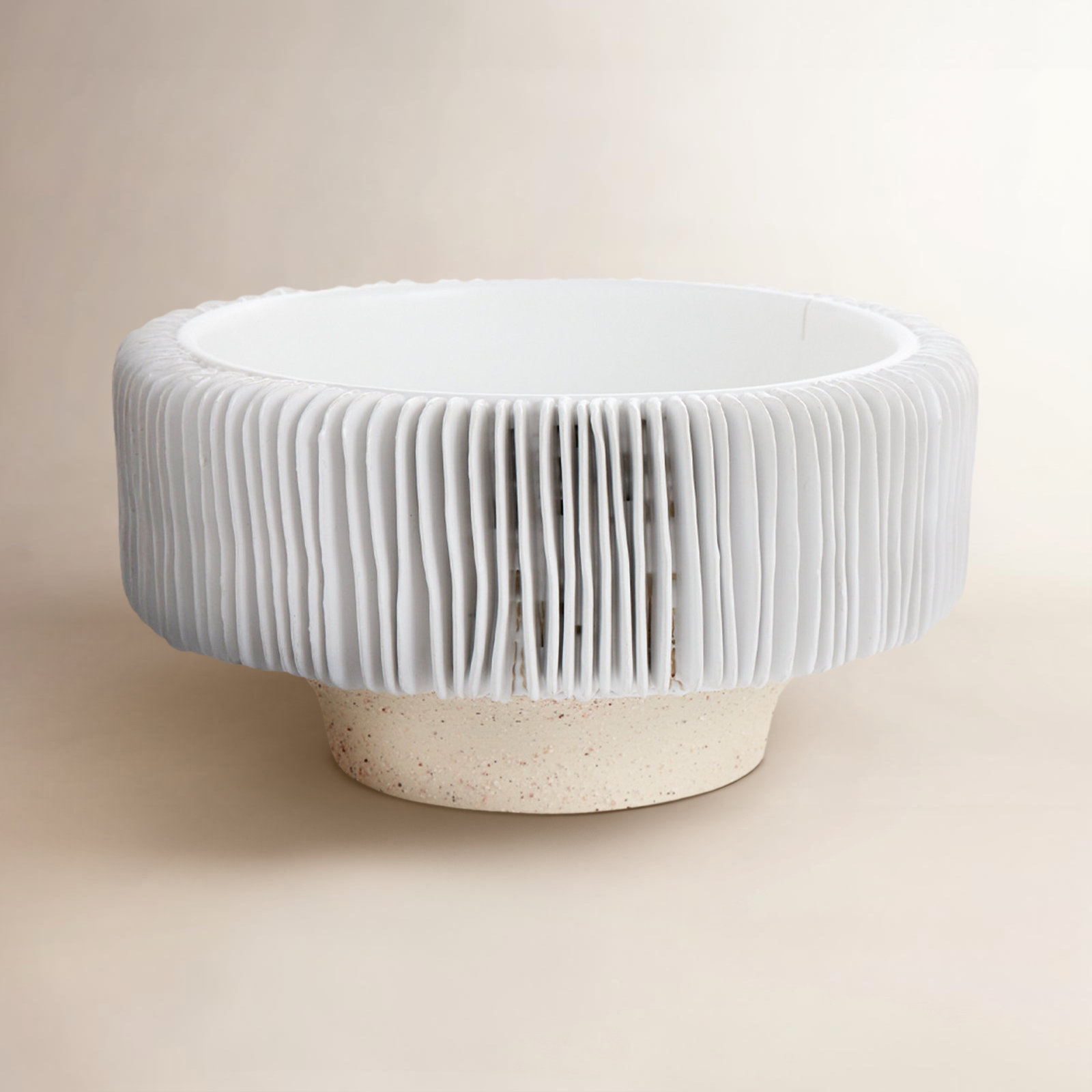 Arielle Handmade Ceramic Table Vase, 5.75" H x 11" W x 11" D