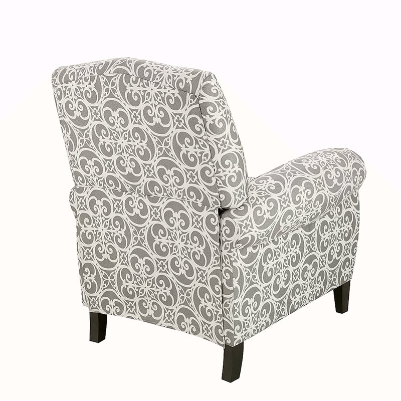 Push Back Recliner, Gray