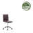 Higuchi Faux Leather Office Chair with Metal Base-428709797
