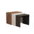 Modern Nesting Table Set (3 Pieces), Anthracite & Oak, 19.7 x 15.7 x 15.0 inches | 100% Melamine Coated Particle Board, Thickness: 0.7 inches | Stylish & Functional for Home Office & Living Spaces