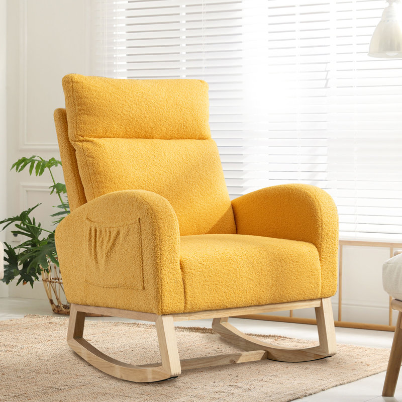 Kristin Rocking Chair, Yellow