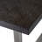 Borghese Oak Solid Wood Top Metal Base Dining Table-38230526-38230527