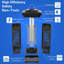 Capteur de lumière intelligent moustique Zapper intérieur / extérieur - grille électrique 4300V, lampe d'attraction UV 18W, couvre 2300 pieds carrés, 2 modes (crépuscule automatique / manuel), filet de sécurité pour enfants