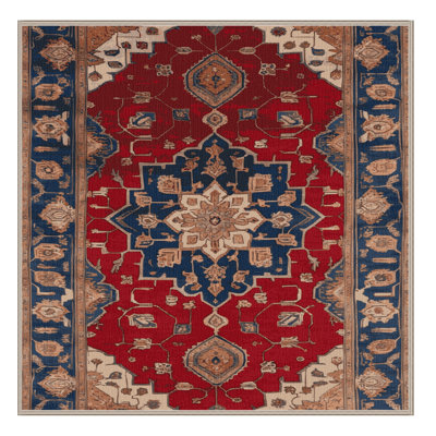 Machine Washable Persian Brown Area Rug