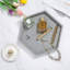 Gray Hexagonal Decorative Tray