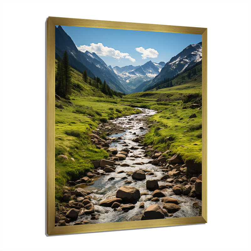 «Bailem Colorado Landscape II», reproduction sur toile, H 32 po x l 16 po x P 1 po, Encadrement doré
