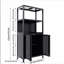 Armoire de rangement en bambou, armoire de salle de bain séparée avec 2 portes, organisateur d'armoire de plancher