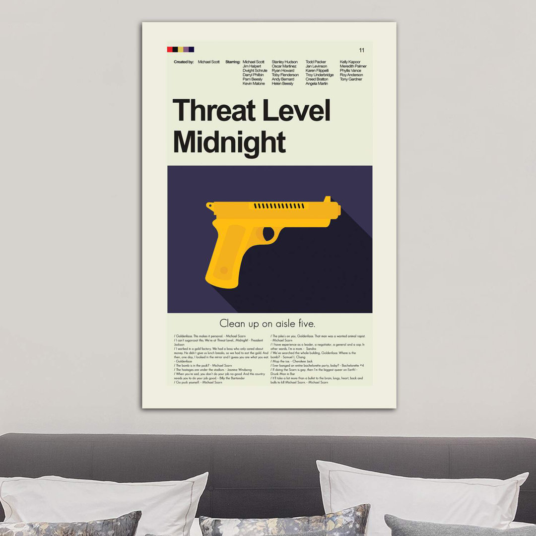 Leinwandbild Threat Level Midnight von Erin Hagerman