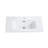 Integrated white ceramic basin, drain assembly NOT included-131006717