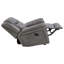 Fauteuil inclinable gris à accoudoirs rembourrés et rembourrés