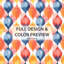 Ensemble d'édredon moderne de 6 - Ikat scandinave bleu et orange avec taies décoratives et coussins décoratifs-131226934
