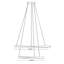 Luminaire suspendu double DEL 32 po Oberon - 80 W - nickel satiné-116110035