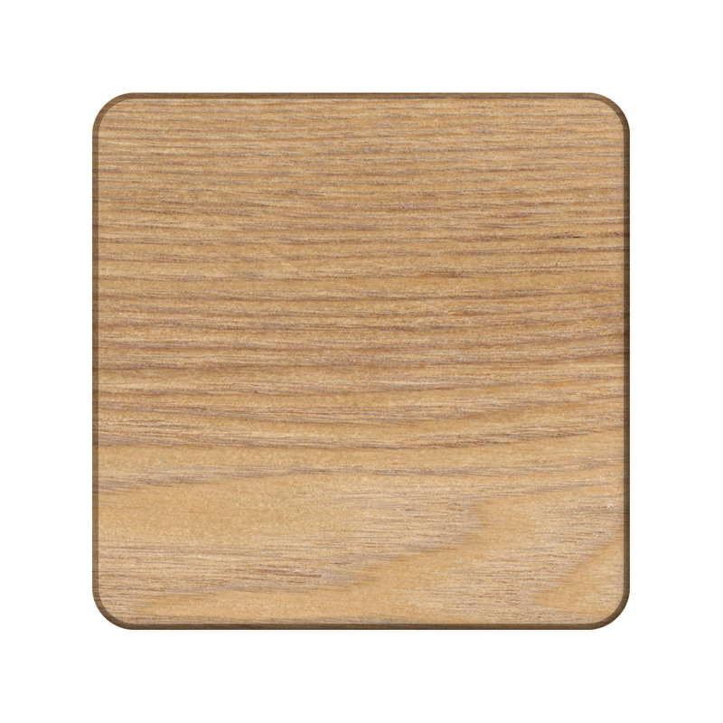 Naturals Wood Square 4 Piece Coaster Set