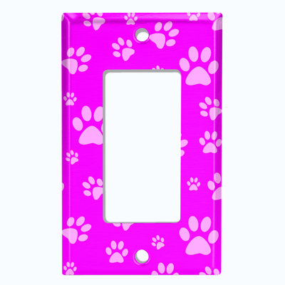 Patterned 1 - Gang Rocker Standard Wall Plate