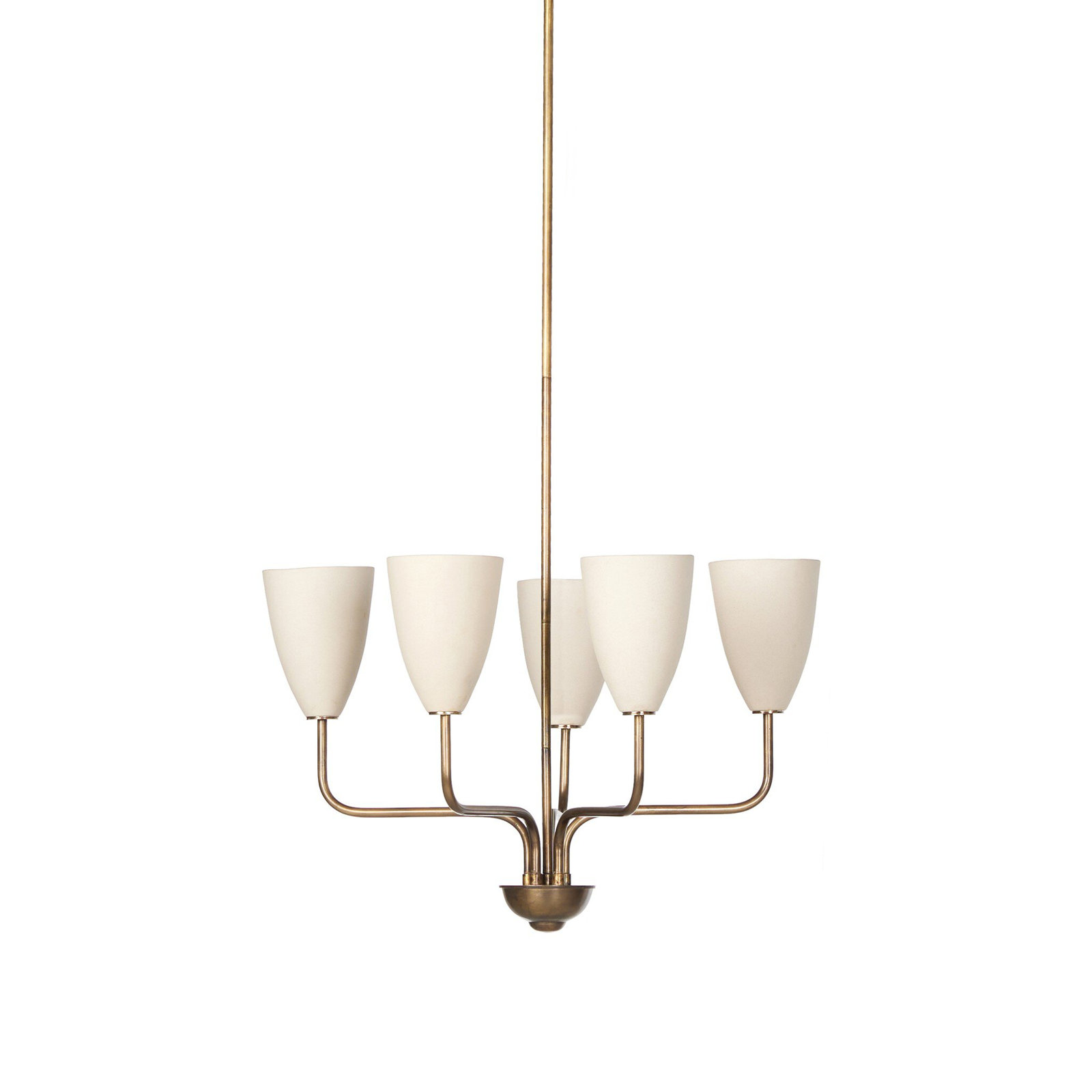 Lodovico Solid Brass 5-Light Chandelier