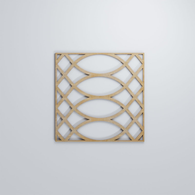 Panneaux muraux décoratifs en bois Montrose, Hickory, H 11 3/8 po x l 11 3/8 po x P 1/4 po
