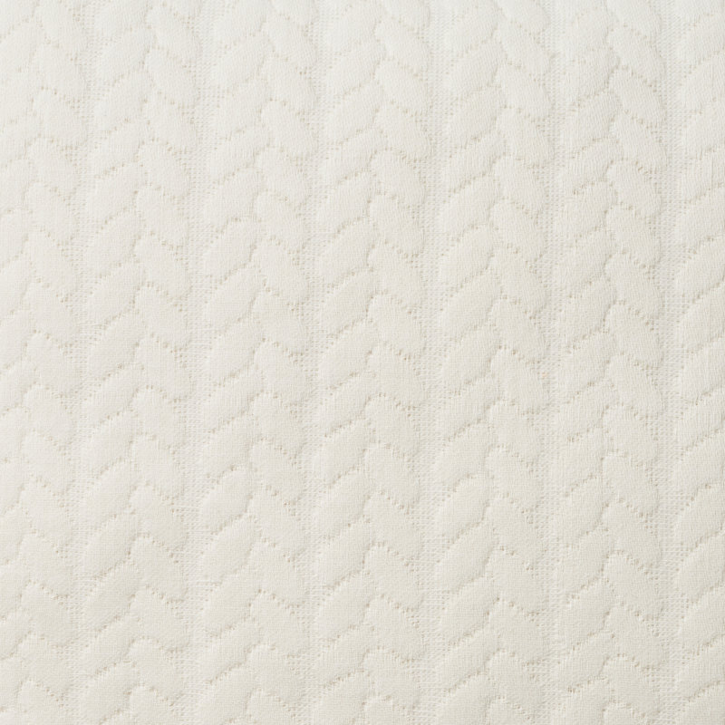 Housse de coussin carrée 100% coton, Ivoire