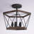 Piccirillo Steel Semi Flush Mount-1484422239