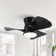 Modern 3-Blade Flush Mount Ceiling Fan with Light and Remote Control