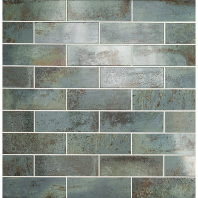 Carrelage mural 4 "x 12" Metallo