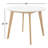 Beverely Oak Round Solid Wood Top Dining Table