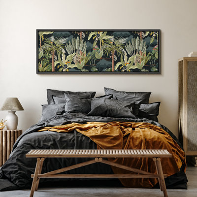 «Tropical Palm Tropical Splendor», reproduction d'art sur toile encadrée