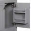 Meuble-lavabo de 30 po avec lavabo simple, meuble-lavabo encastré, armoire de rangement avec 2 portes et un tiroir, fermeture en douceur, rangement multifonctionnel, structure en bois massif-120330020