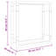 Carsyn 80cm W Metal Log Rack