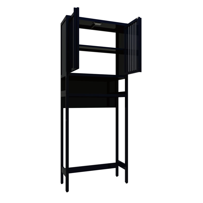 Support de toilette, salle de bain indépendante, salle de lavage, peu encombrant, noir