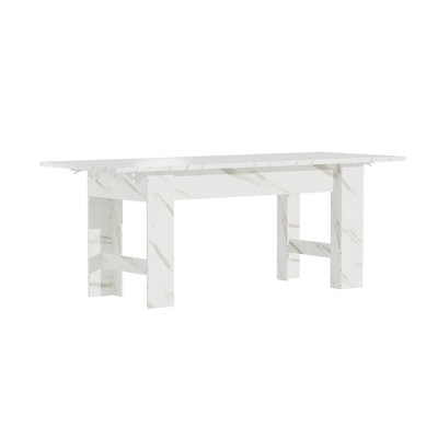 94.5"W Dining Table With Leaf (Clear Out)