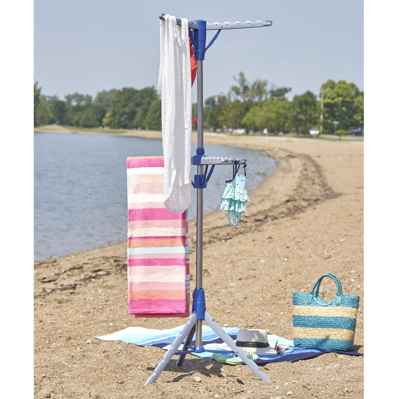 Michiah Foldable Tripod Drying Rack, Blue
