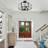 4- Lights Hexagonal Semi Flush Mount