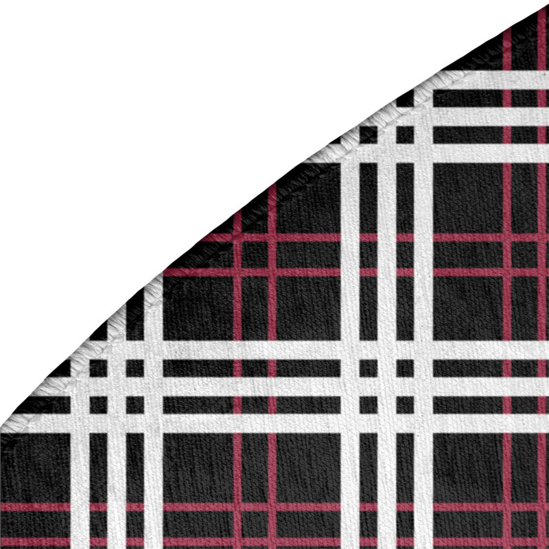 Plaid Indoor Rug, Round 5'
