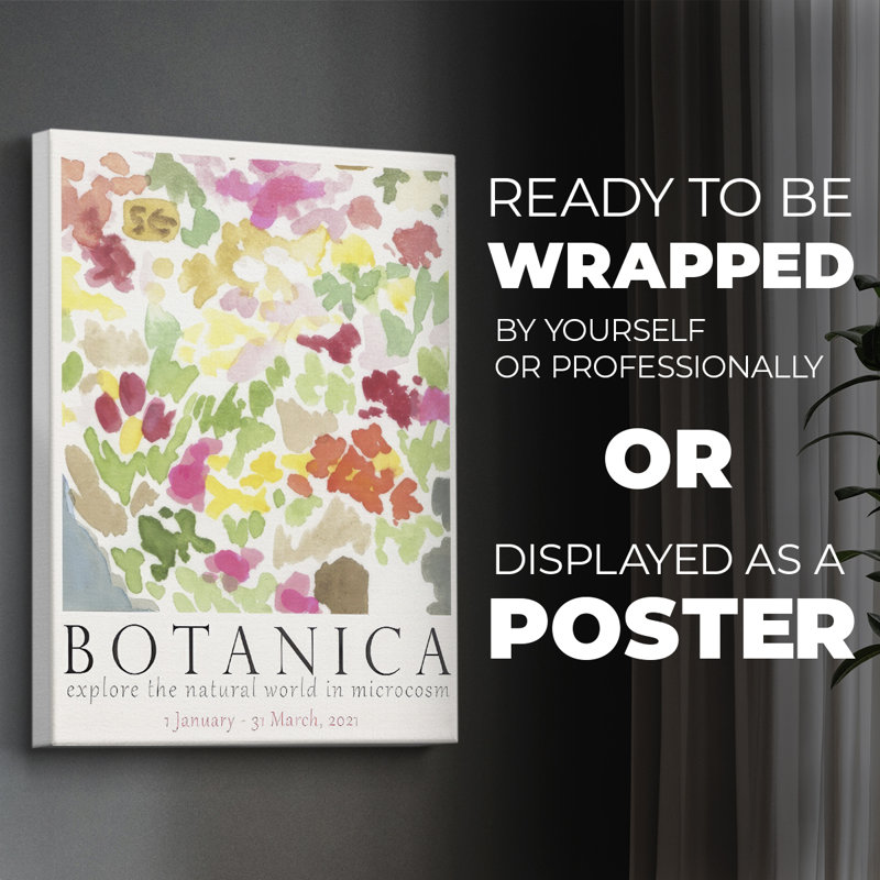 Affiche d'exposition Botanica I - Impression sur toile seulement - NON-CADRE, H 60 po x l 40 po