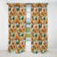 Mod Floral Nostalgia V - Rideau Mid-Century - Rideau occultant géométrique - 1 panneau-107538991