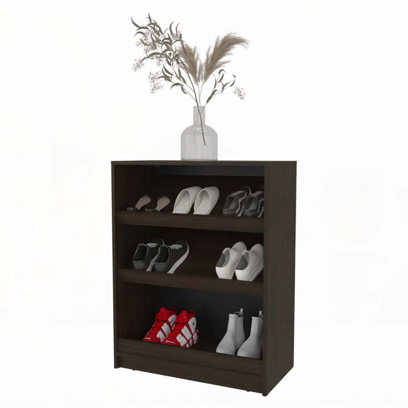 Range-chaussures avec rangement ouvert Wengue