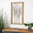 Brown Wood Frame with Metal Tree Wall Decor