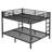 Metal Queen over Queen Bunk Bed for Teens and Adults,Space-Saving/Noise Reduced/No Box Spring Needed, Black-114555906